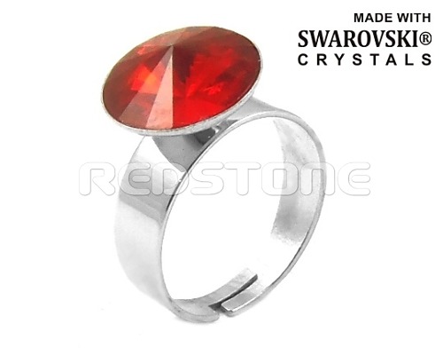 Prsten Swarovski Crystals RED8100